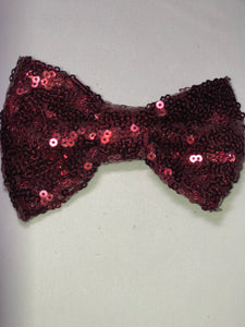 Wine 4" Clip Bow